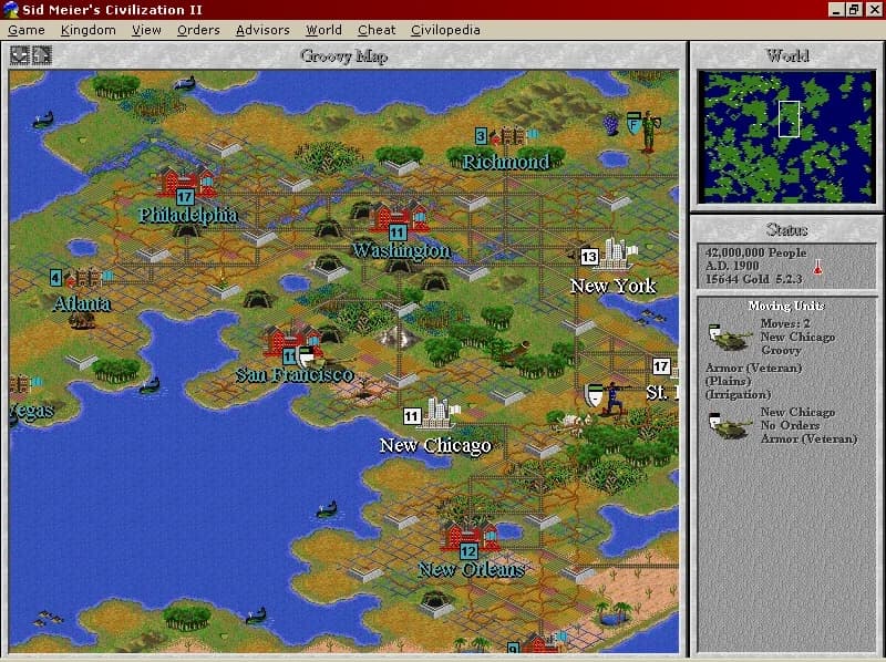Sid Meier's Civilization II — in-game screenshot 1
