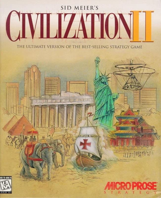 Sid Meier's Civilization II box cover art