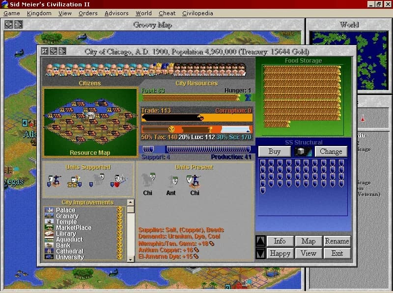 Civilization II: Multiplayer Gold Edition — in-game screenshot 2